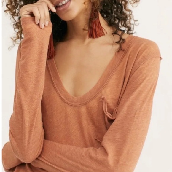 Free People Betty Long Sleeve Top - Picture 1 of 6